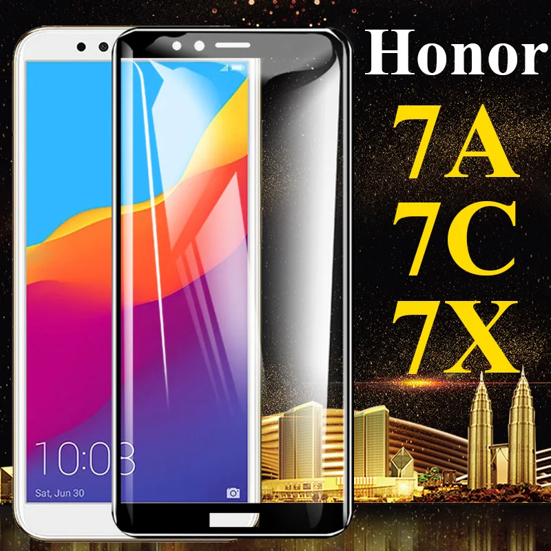 Защитное стекло для huawei honor 7a защитная пленка экрана 7c pro 7x7 s 7 a c x закаленное huawai