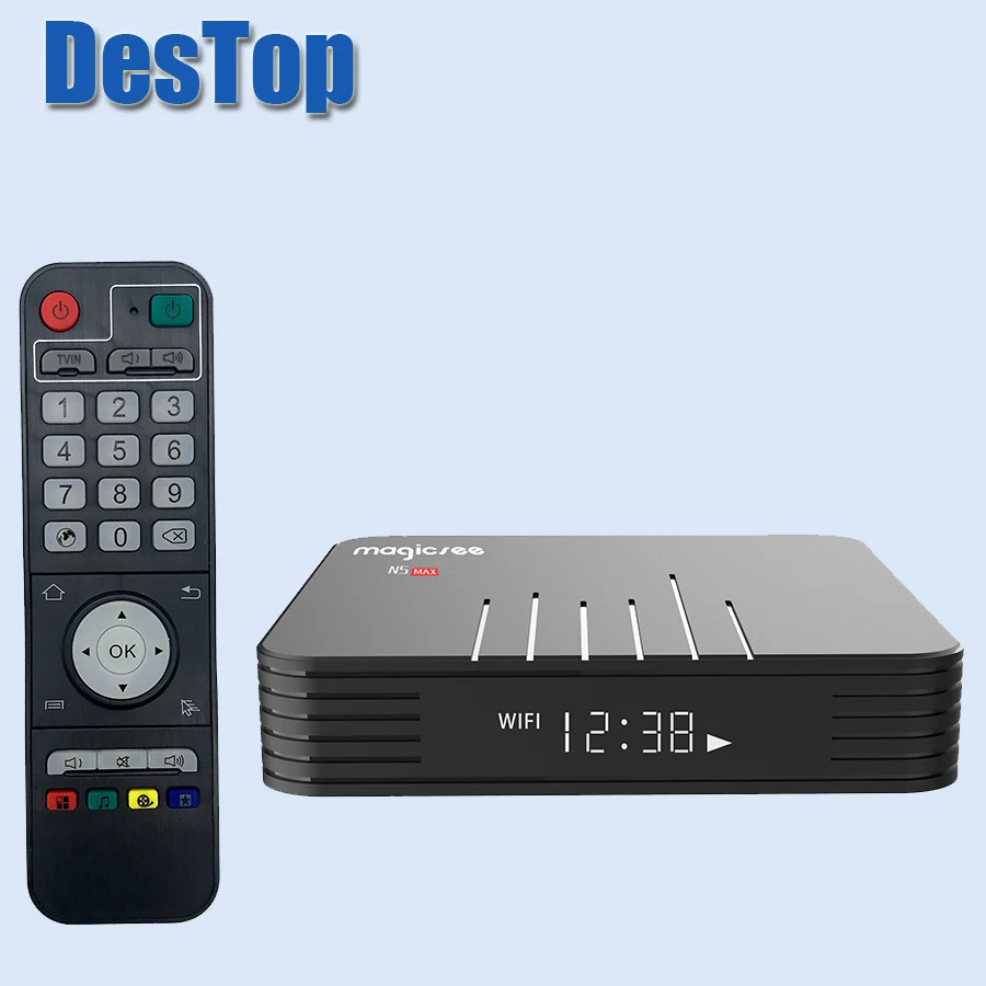 Magicsee N5 Max Amlogic S905X3 Android 9,0 tv BOX 4G 32G/64G Rom 2,4+ 5G Dual Wifi Bluetooth 4,0 Smart Box 4K телеприставка