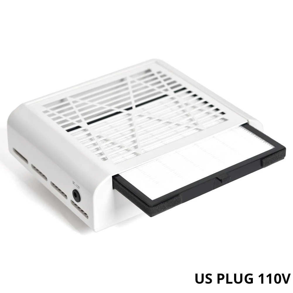 110V US Plug KADS пылесборник для ногтей вакуумный очиститель пор оборудование для дизайна ногтей пылесос для ногтей - Цвет: 110V US Plug