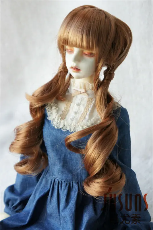 JD186, 1/6, 1/4, 1/3, красивые кукольные парики с двойной пони, BJD, размер 6-7 дюймов, 7-8 дюймов, 8-9 дюймов, модный кукольный парик, парики YOSD MSD SD, распродажа
