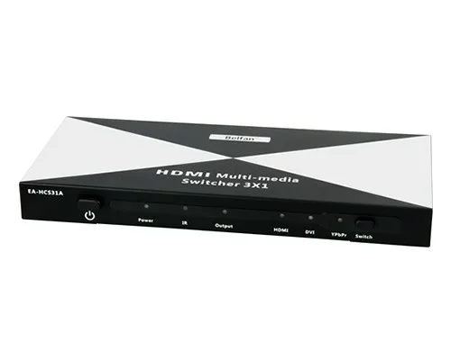 HDMI DVI Ypbpr компонент к HDMI мультимедийный коммутатор с toslink аудио вход и выход+ пульт дистанционного управления