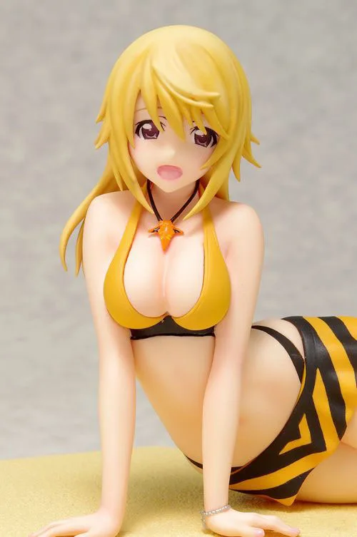 14 см японский аниме фигурка Infinite Stratos купальник ver Коллекционная модель игрушки