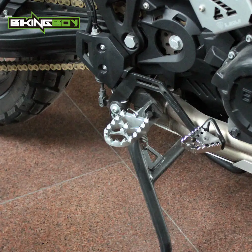 BIKINGBOY Foot Pegs Rests for BMW F650GS 00-12 F700GS 13 14 F800GS 2008-2013 R1200GS 2012 11 10 09 08 07 06 05 04 Pedal Footpeg |
