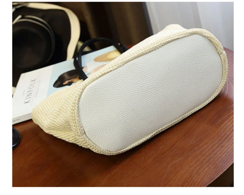 2017 Горячая Летняя Пляжная сумка для отдыха соломенный женский простой тоут