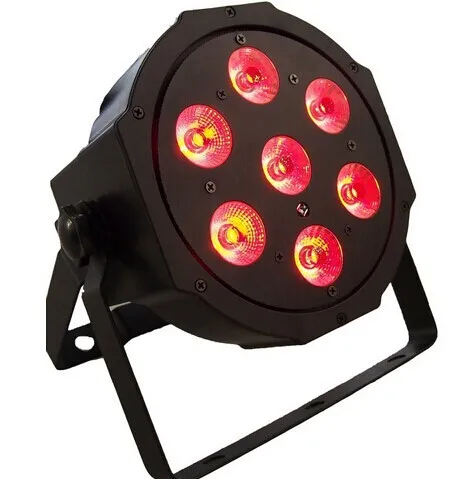 

Новинка 7x10 Вт RGBW 4 в 1 роскошный Светодиодный DMX 3/7 каналов плоский светодиодный сценический светильник для диджея дискотеки Профессиональный клубный звуковой вечеринки лазерный светильник s