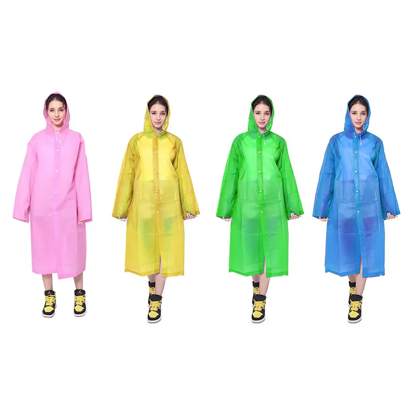 Дождевик с капюшоном EVA для взрослых непромокаемая куртка кемпинга Удобная