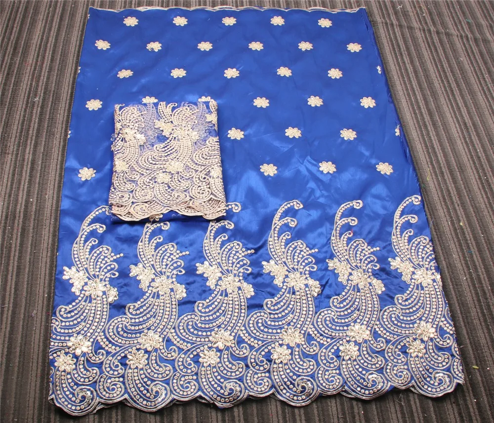 Последние Королевский синий африканский кружево в грузинском стиле 2016 для