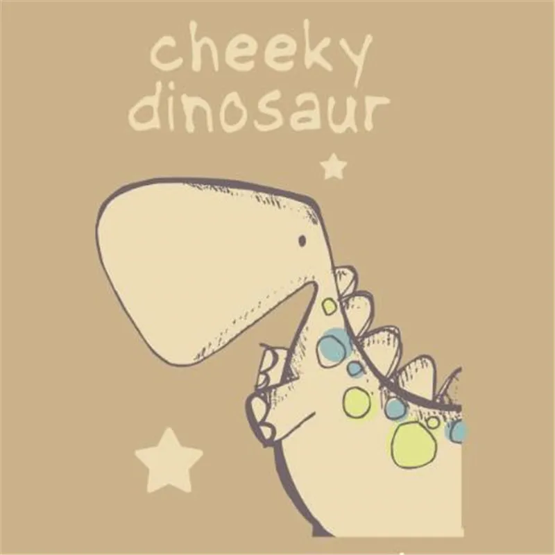 Футболка печать теплообмена 20 см cheeky динозавров ПВХ патч для одежды гладить на