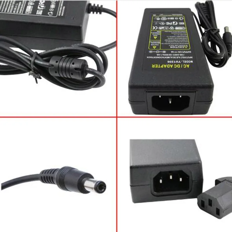 Адаптер led 12v 5A 60w Светодиодный светильник источник питания 12v 5000ma импульсный источник питания для 5m светодиодная лента 5a источник питания для светодиодной ленты