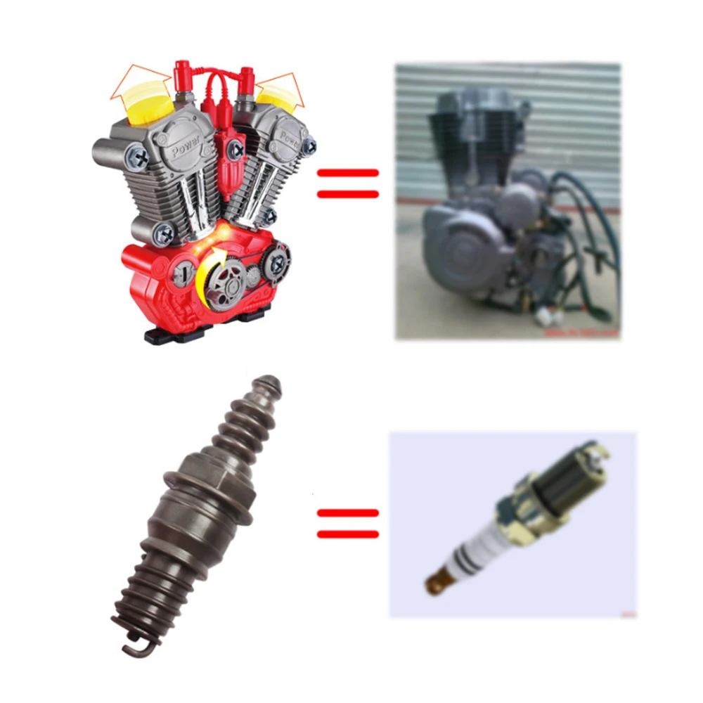 Детская развивающая игрушка моделирование двигателя мотоцикла ремонт игровой