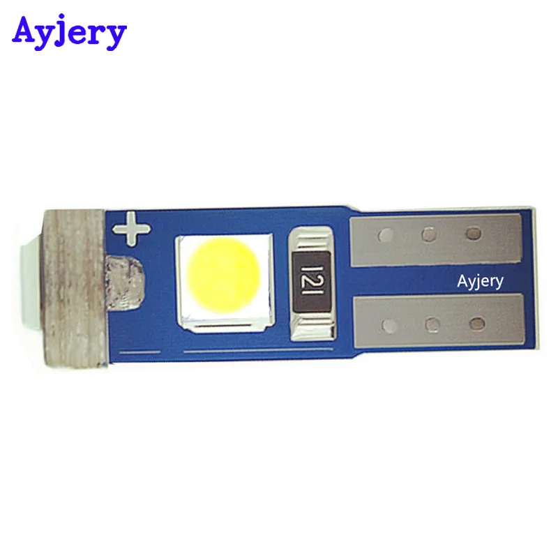 AYJEERY 100 шт. светодиодный светильник 12 В T5 3 инструмент 3030 W3W: клин Панель Спидометр