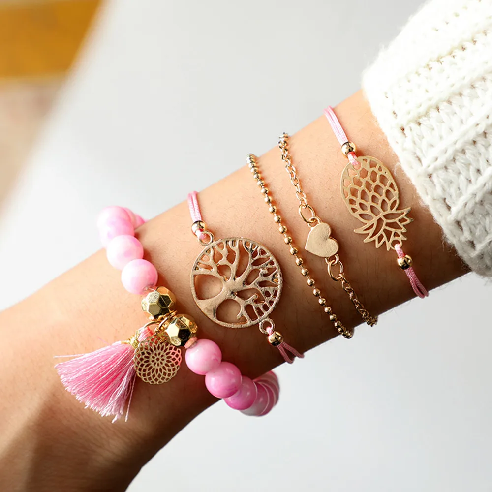 Богемные браслеты Женская повязка колье bracciali Donna pulsera bransoletki damskie пара браслет