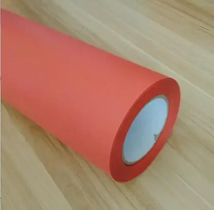 orange red Free shipping 1 roll 50cmx25m PVC Heat Transfer Vinyl T-shirt Iron On HTV Heat Press Cutting Plotter DIYFilm - Цвет: orange red