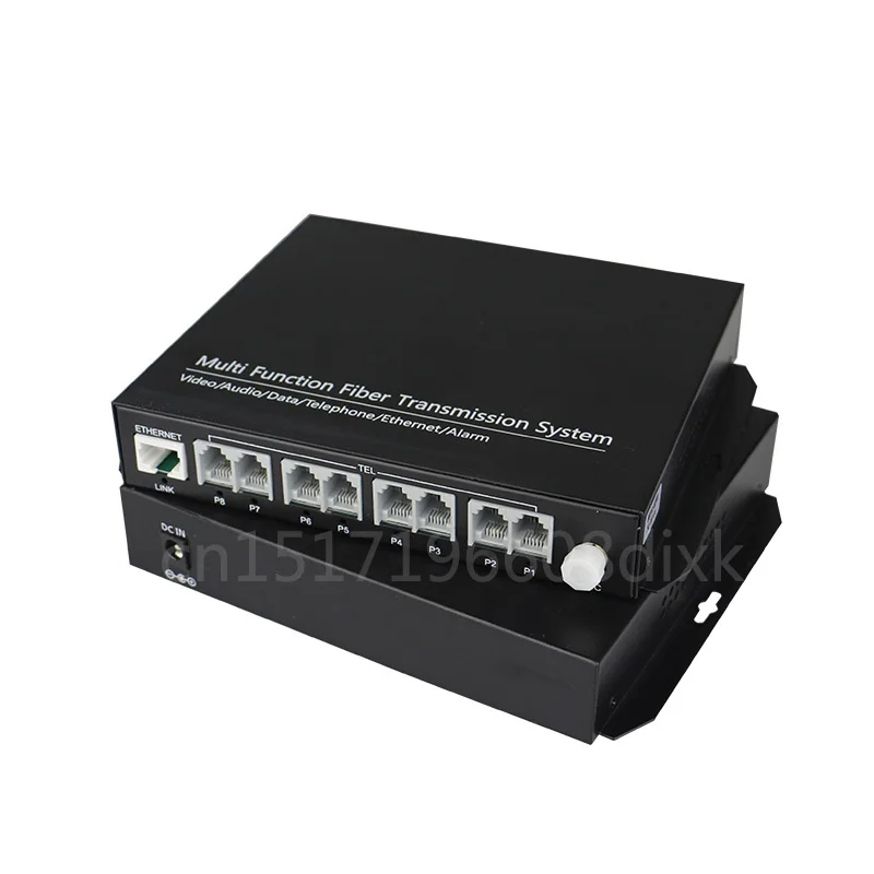 Voice fxs/fxo pots мультиплексор 8 портов rj11 телефонная линия волоконный преобразователь