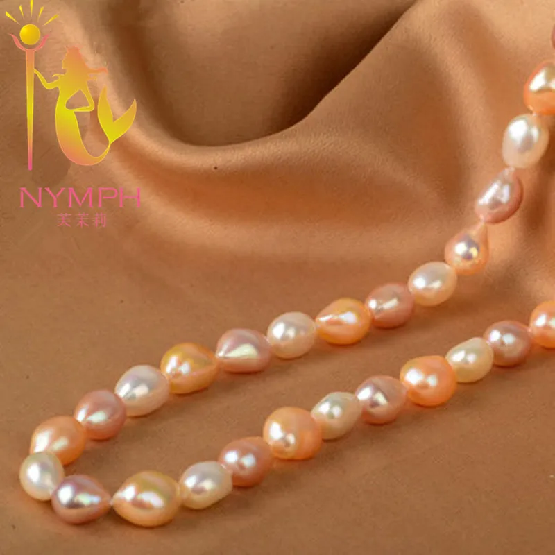 Женское Ожерелье из натурального жемчуга Нимфа барокко чокер с натуральным