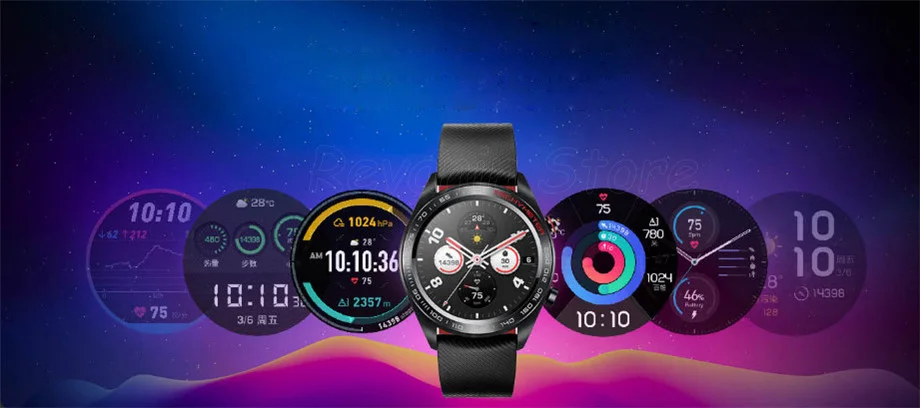 Huawei Honor Watch Волшебные Смарт-часы спортивные часы для сна для езды на велосипеде плавание горный gps 1," AMOLED цветной экран 390*390 часы