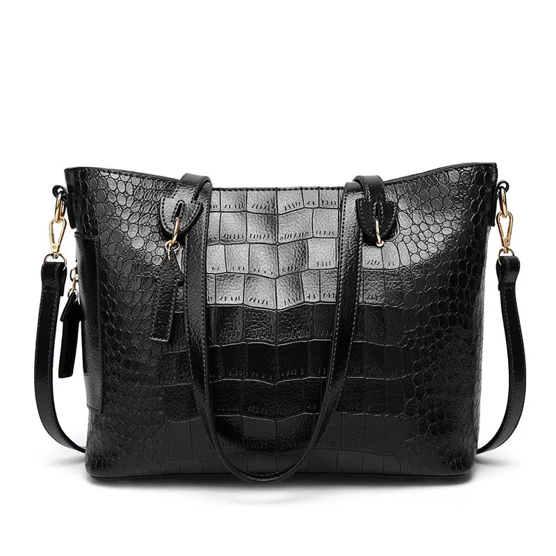Black Shoulder Bag Сумки с ручками для женщин, дизайнерские сумки высокого качества, роскошные сумки, женские сумки, дизайнерские сумки через плечо, женские сумки через плечо - Цвет: Black Shoulder Bag