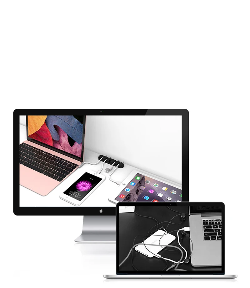 Suntaiho USB Кабельный органайзер, силиконовый держатель для сматывания кабеля, держатель для организации рабочего стола, устройство для хранения проводов, органайзер для наушников