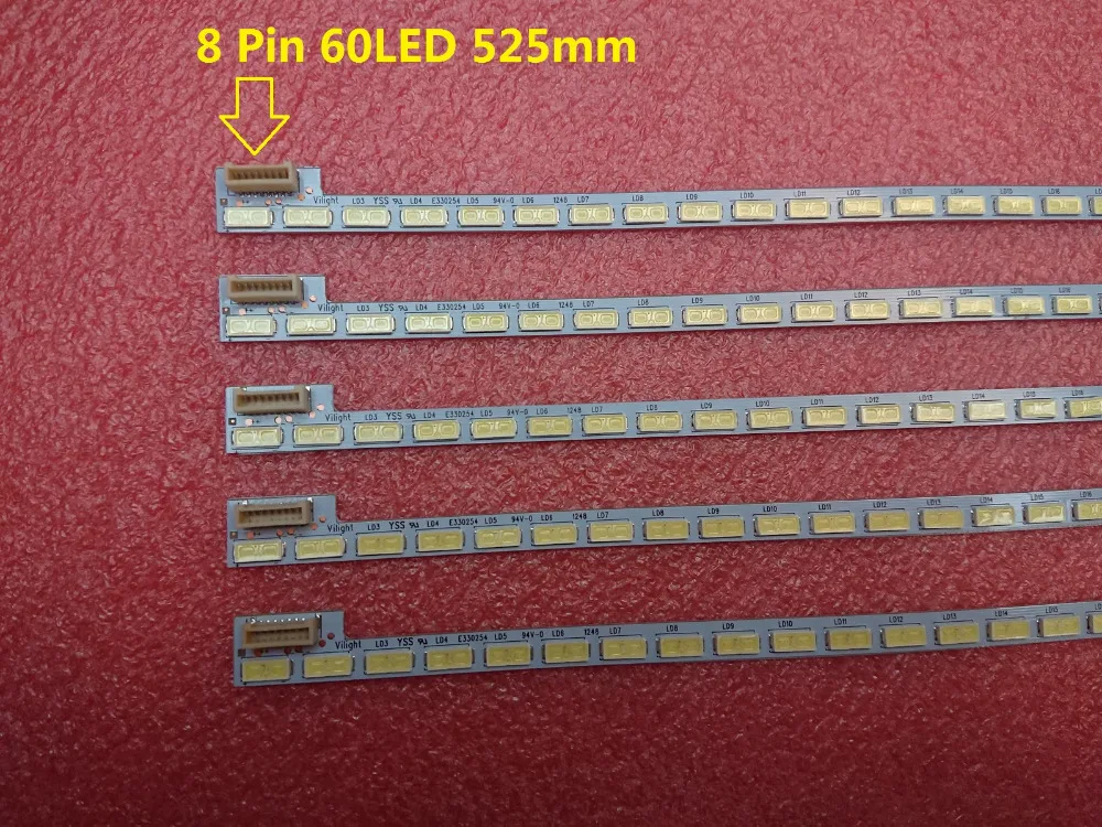 New 10 PCS/lot 60LED 525mm LED strip for LG 42LS570T T420HVN01.0 74.42T23.001-2-DS1 7030PKG 42 60ea 42LS5600 42LS560T 42LS570S