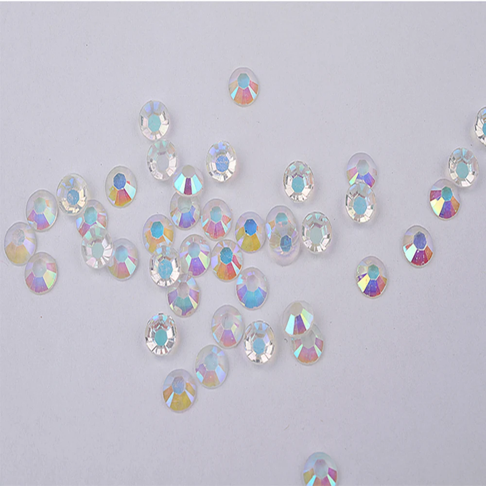 Mix Size 1000PCS/Pack Rhinestones Nails Clear AB Decor Nail Gems 3D Crystal Glass | Красота и здоровье