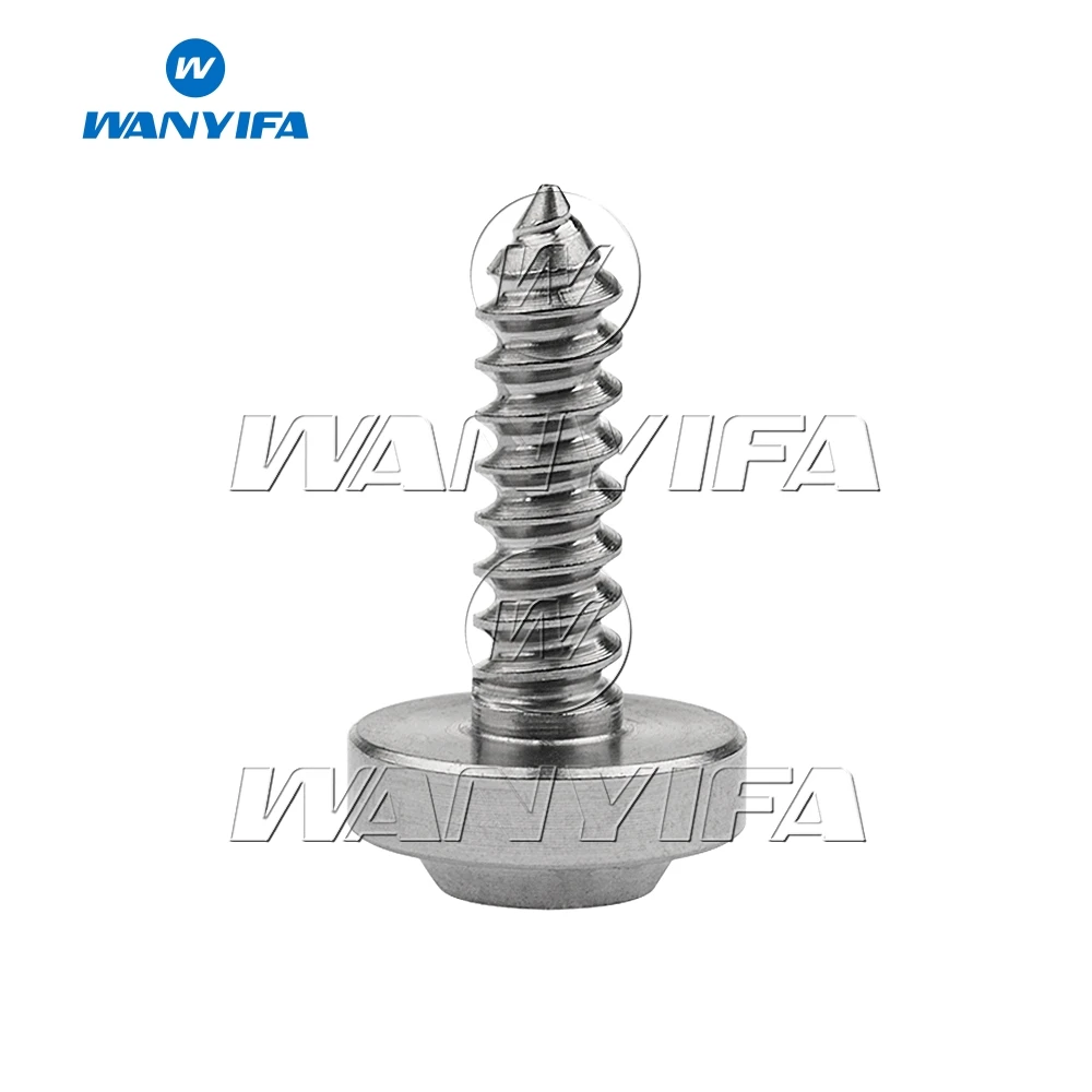 M5x15mm Titanium Титановый "Wanyifa" Болт M4x15 20 мм M5x15 17 20 мм саморез кнопка с шестигранной головкой винт для мотоциклов и автомобилей - Цвет: M5x15mm Titanium