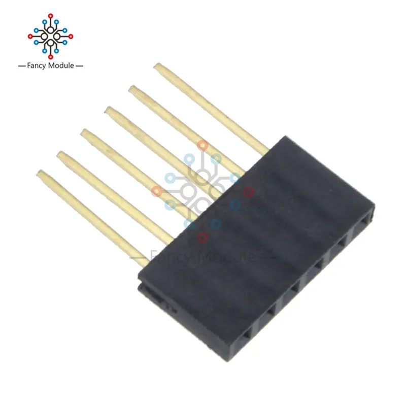 10 шт. 6 штифтов 2 54 мм штабелируемые длинные ножки Femal Header для Arduino Shield|header long|header