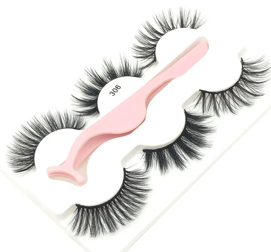 3 Pairs 3D Handmade Fake Eyelashes Natural Long Thick Makeup False Eyelashes Cross Eye Lashes Faux Cils for Makeup Tools