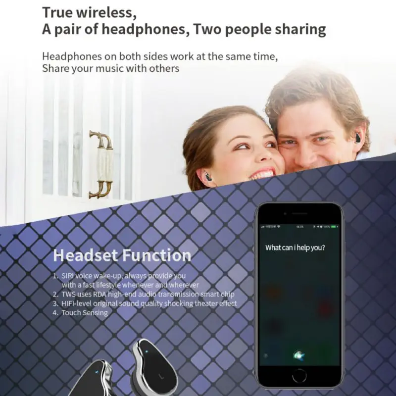 Адаптер 2-в-1 для bluetooth-гарнитуры и сенсорный экран Управление смарт-браслет, монитор сердечного ритма Smartwatch/Портативный Беспроводной бинауральные наушники