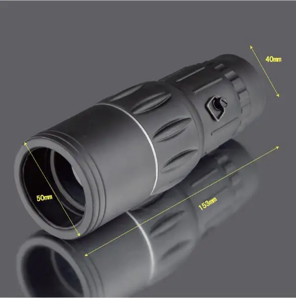 16x52 мини монокулярный телескоп с зумом черный Высококачественный однофокусный