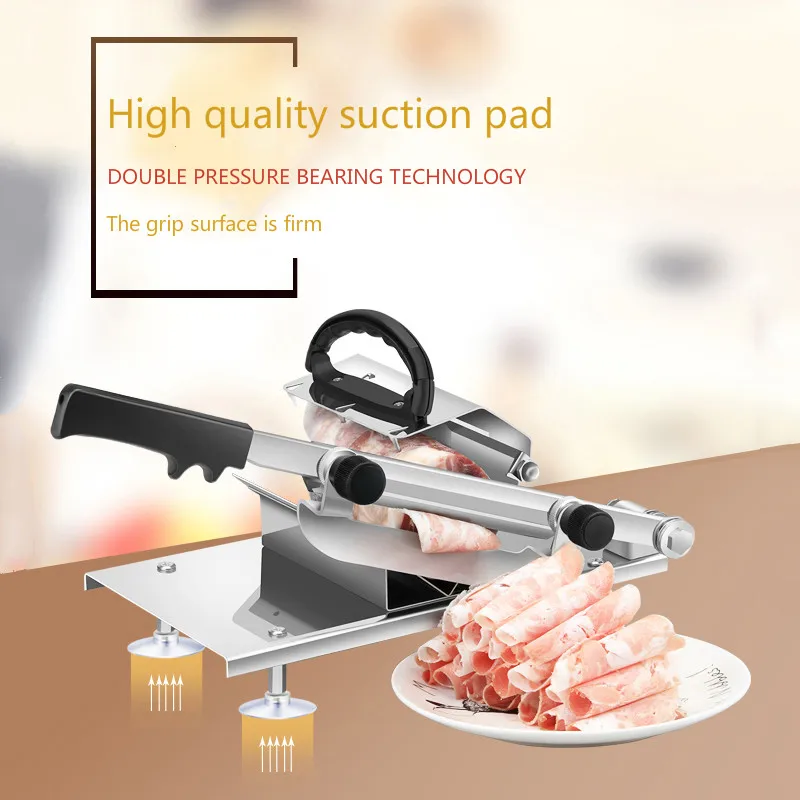 Мясо slicer среза нарезанный мясо резки Руководство резки мяса автоматической рабочего Easy-cut замороженной говядины и баранины