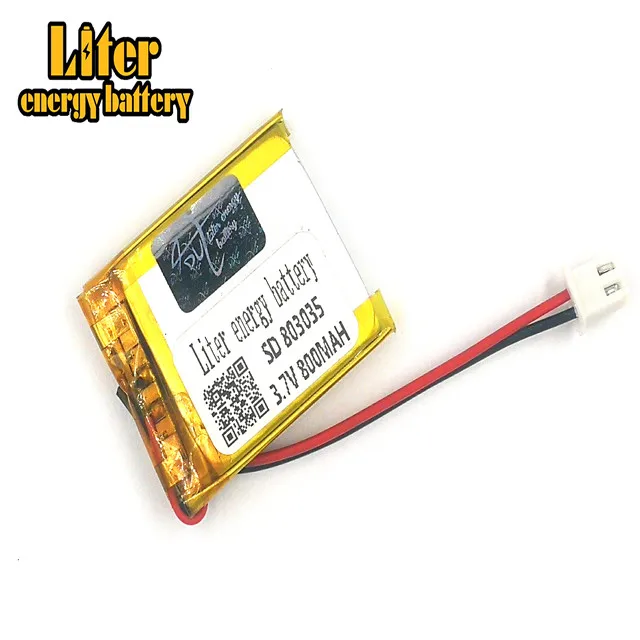 XHR-2P 2 54 800mAh 3 7 V полимерная литиевая батарея 403035*2 803035 игрушка GPS звуковая карта |