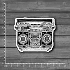 Ручная роспись ретро радио канцелярские принадлежности граффити чемодан детские наклейки декор для альбома Скрапбукинг наклейка для ноутбука Одиночная
