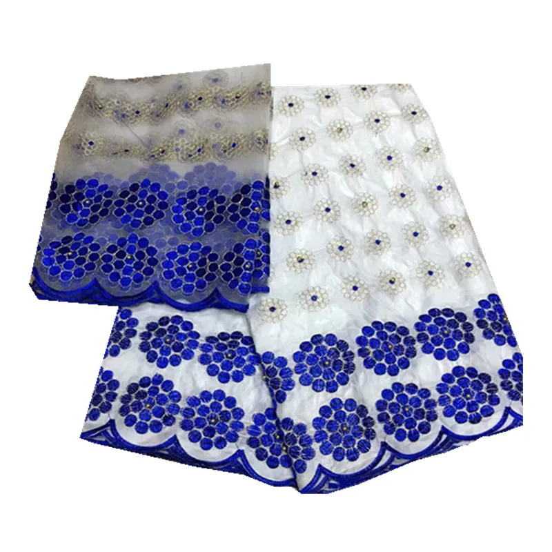 African Lace Fabric Bazin riche getzner Embroidered 2018 High quality French Tulle With Cotton for wedding lc61-15 | Дом и сад