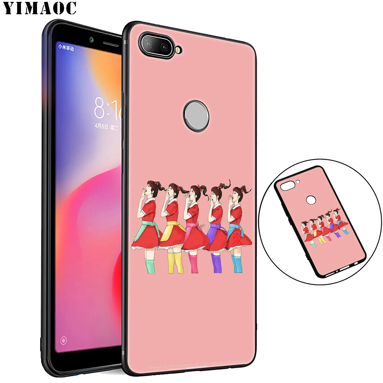 Мягкий силиконовый чехол YIMAOC из красного бархата для Xiaomi Redmi K30 K20 Note 8 8T 7 5 6 Pro Mi