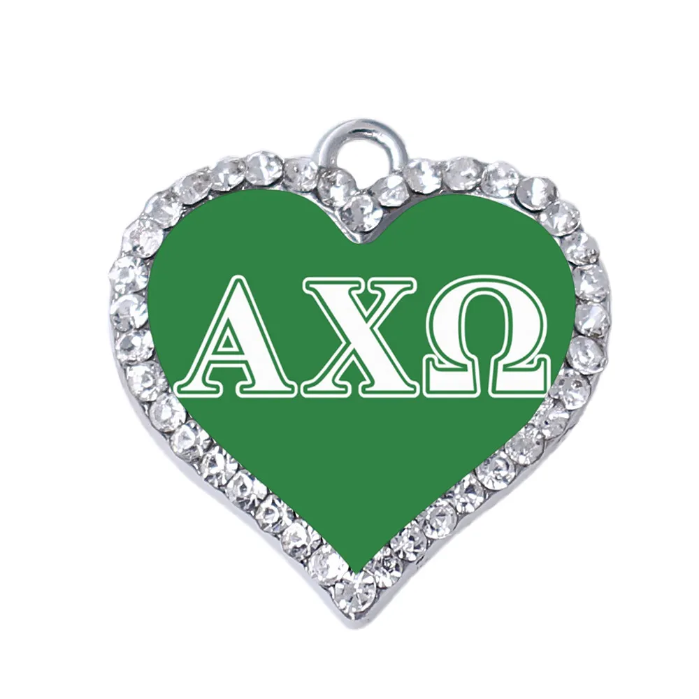 Metal sticker Alpha Chi charms sorority fraternity pendants greece members society Associations jewelry for bracelets necklaces | Украшения