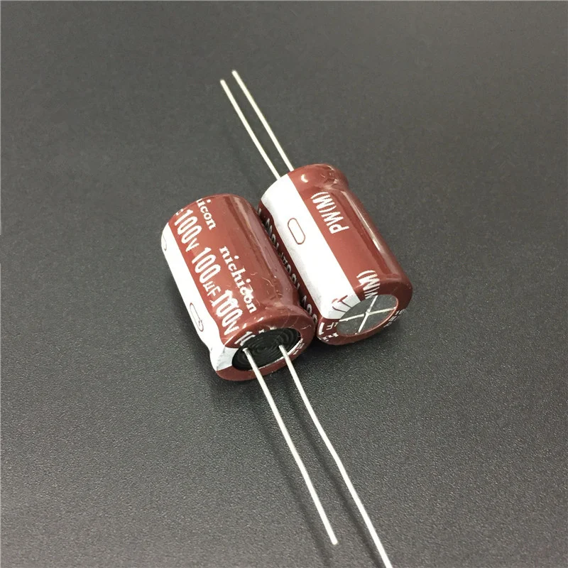 5 шт. 100 мкФ 100V NICHICON PW серии 13x20 мм низкое сопротивление 100V100uF Алюминий электролитический конденсатор с алюминиевой крышкой