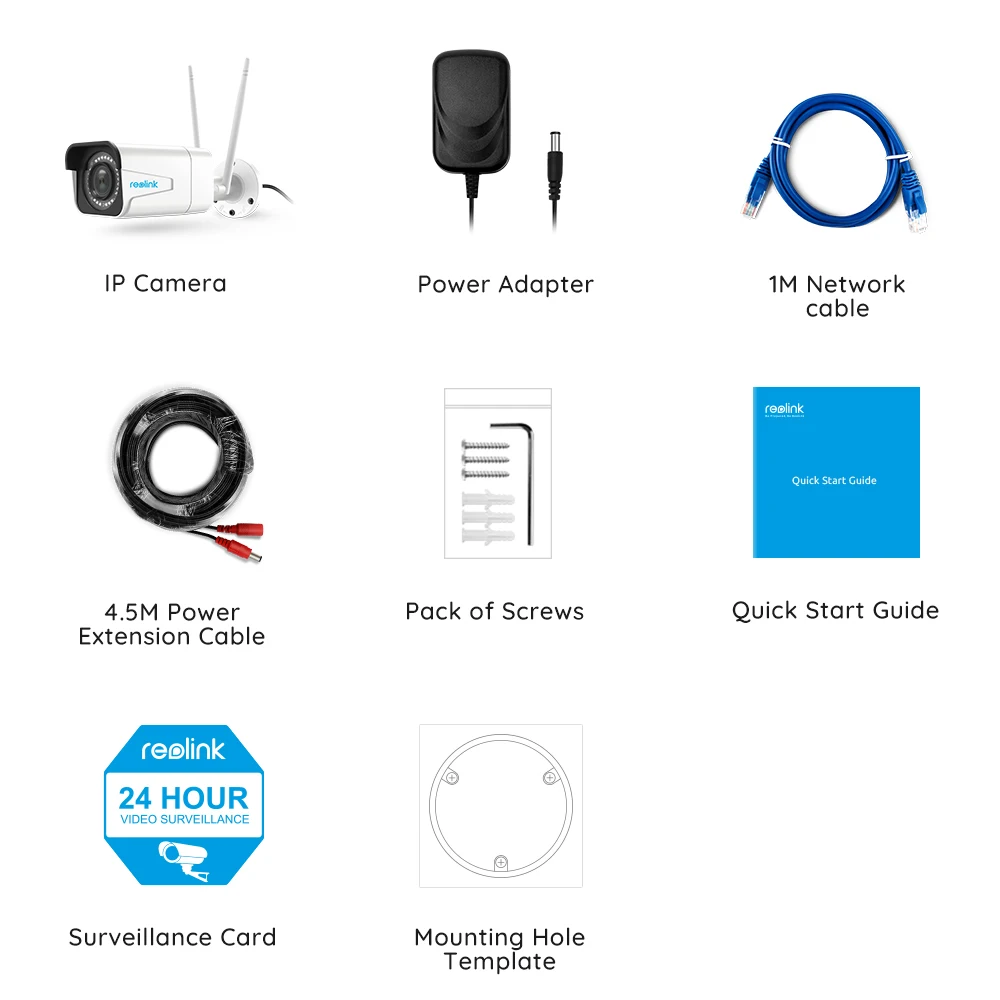 Reolink RLC 511W 5MP 2 4G/5G WiFi камера 4x оптический зум слот для sd карты ночное видение 2560x1920 IP