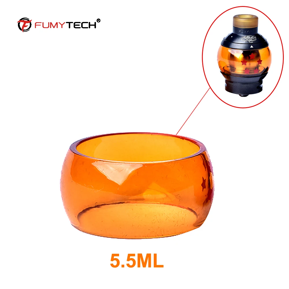 Оригинальный Fumytech Dragon Ball V2 RTA Global Pyrex Стеклянная трубка для испаритель