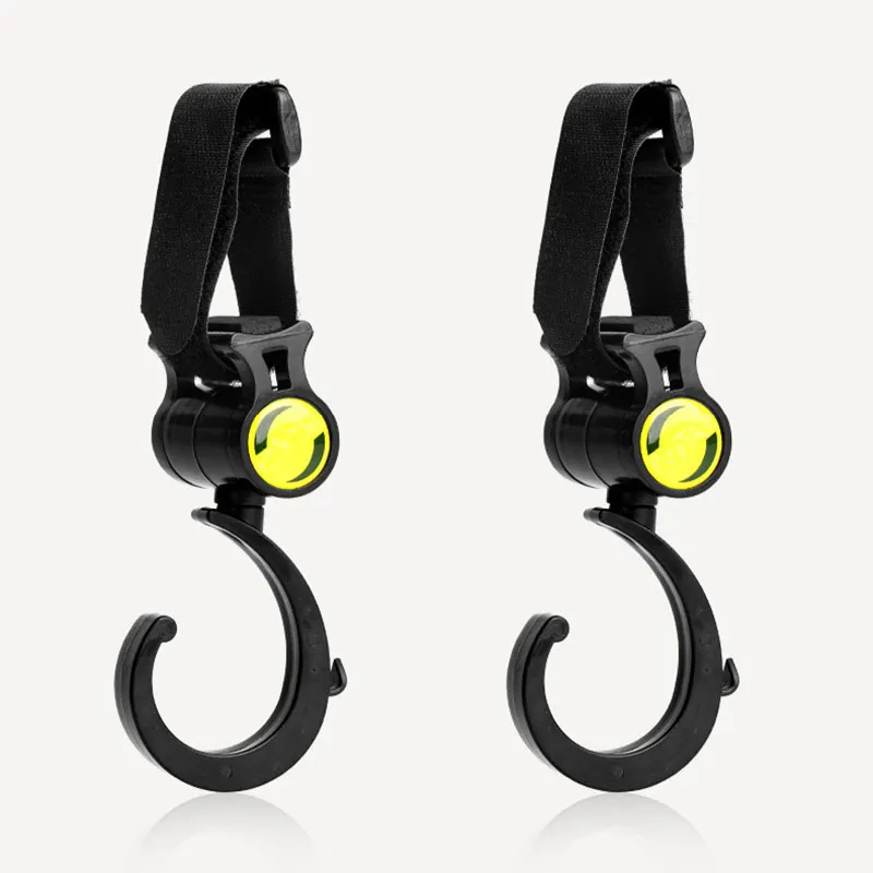 

Super Bearing Stroller Hook 2pc/set ABS 360 degree Rotation Hooks baby Pram Stroller Pushchair Cart Hook Storage Bag