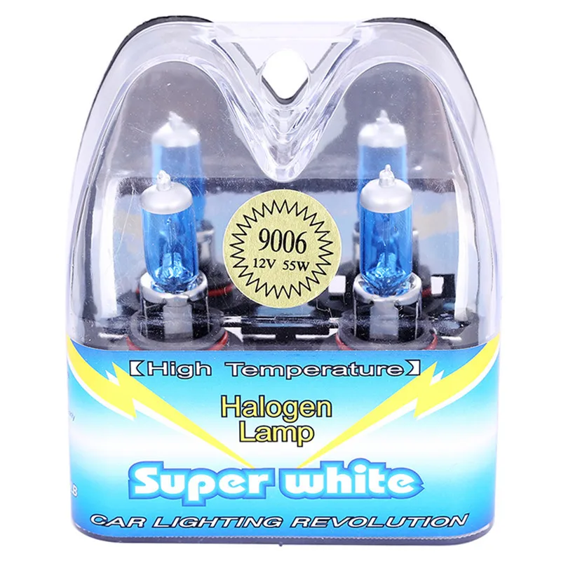 

9006 55W Halogen Light with Packing Box Halogen Light High Power Auto Headlight Bulbs 6000K 12V for Ford Parking Car Styling