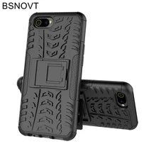 For OPPO Realme C2 Case Silicone + Plastic Kickstand Phone Holder Case For OPPO Realme C2 Cover For OPPO Realme C2 Funda BSNOVT