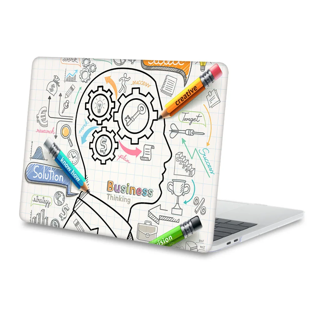 Жесткий чехол Redlai с пластиковым узором для MacBook Air Pro retina 11 12 13 15 16 дюймов Сенсорная панель A2141 A2159 A1932 чехол для ноутбука - Цвет: B032