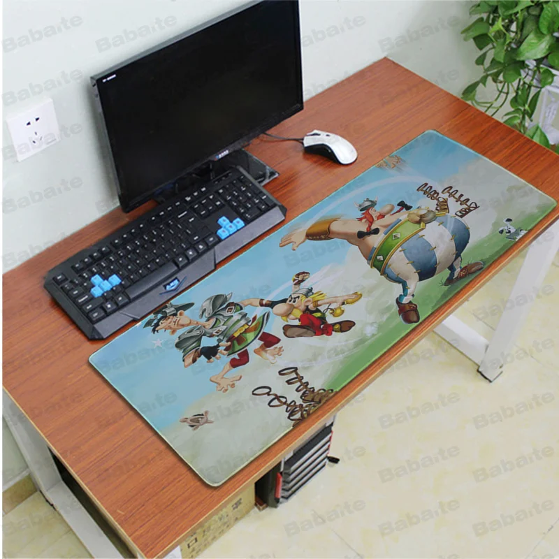 Lock Edge 30x80cm Babaite крутой Asterix Obelix индивидуальные коврики для мышки ноутбук коврик для мышки в стиле аниме большой коврик для мыши клавиатуры коврик - Цвет: Lock Edge 30x80cm