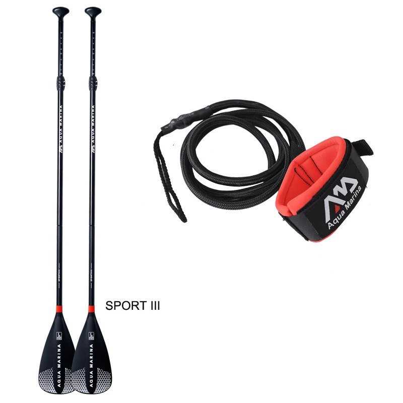 Новая Выдвижная весла весло SUP AQUA, Спортивная доска IIIstand, 3 секции, доска для серфинга, алюминий, 165-210 см, регулируемая длина - Цвет: 2 paddles