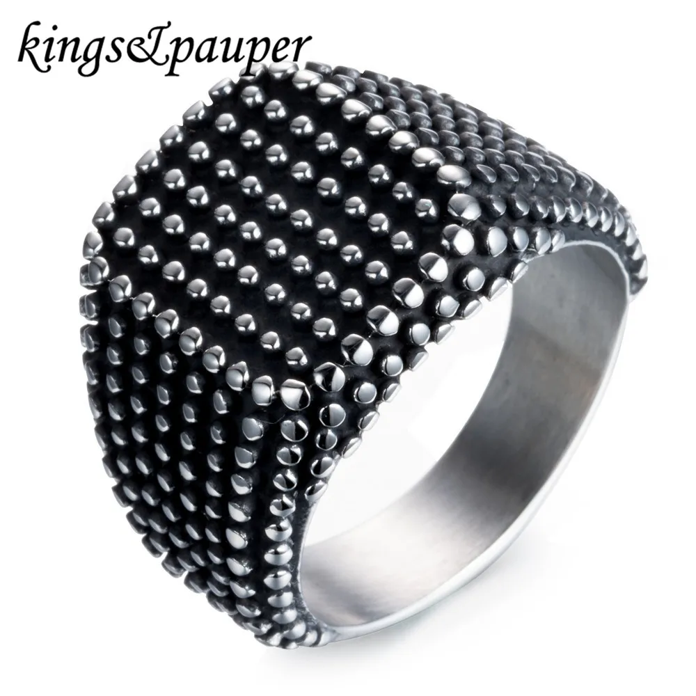 Hiphop Vintage Steampunk Gothic Black Gentleman Square Men Women Ring Punk Bike Rock Hip Hop Tibetan Jewelry Birthday Present | Украшения и
