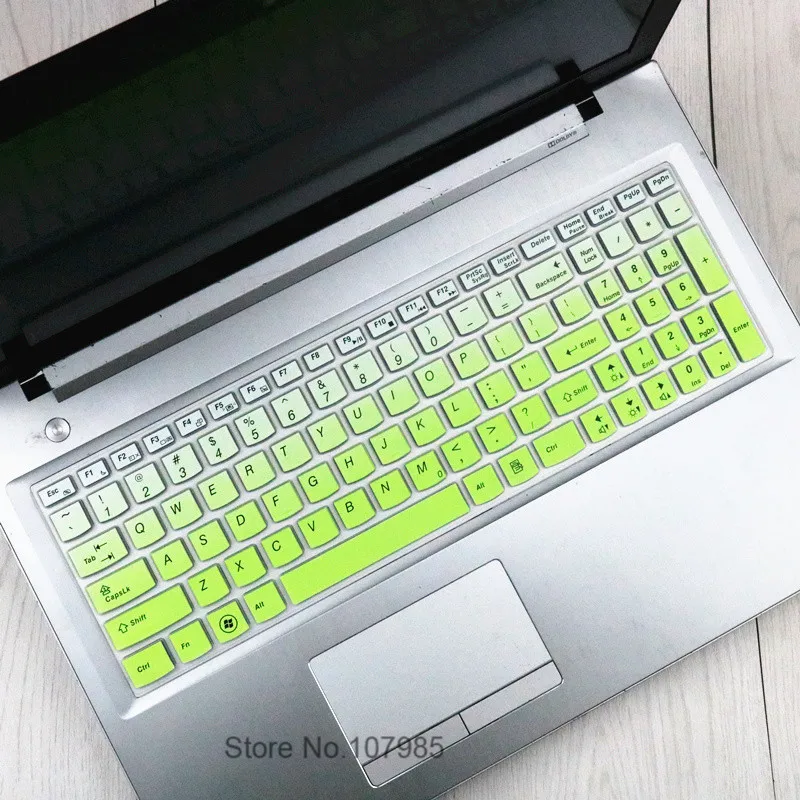 GradualGreen 17,3 15,6 дюйма клавиатура протектор кожного покрова для lenovo Ideapad 700-15ISK Y700-15 Y700 700-15 z510 z50 g50-80 y50-70 Y500 - Цвет: GradualGreen