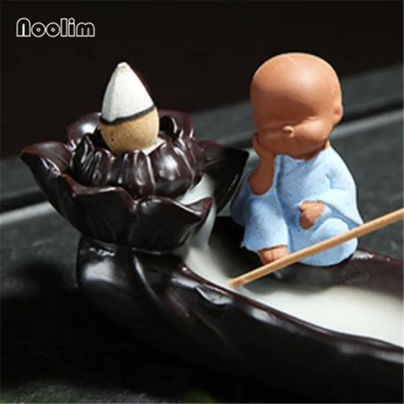 Маленький монах лодка благовония горелка Zen буддийский дом чайный домик