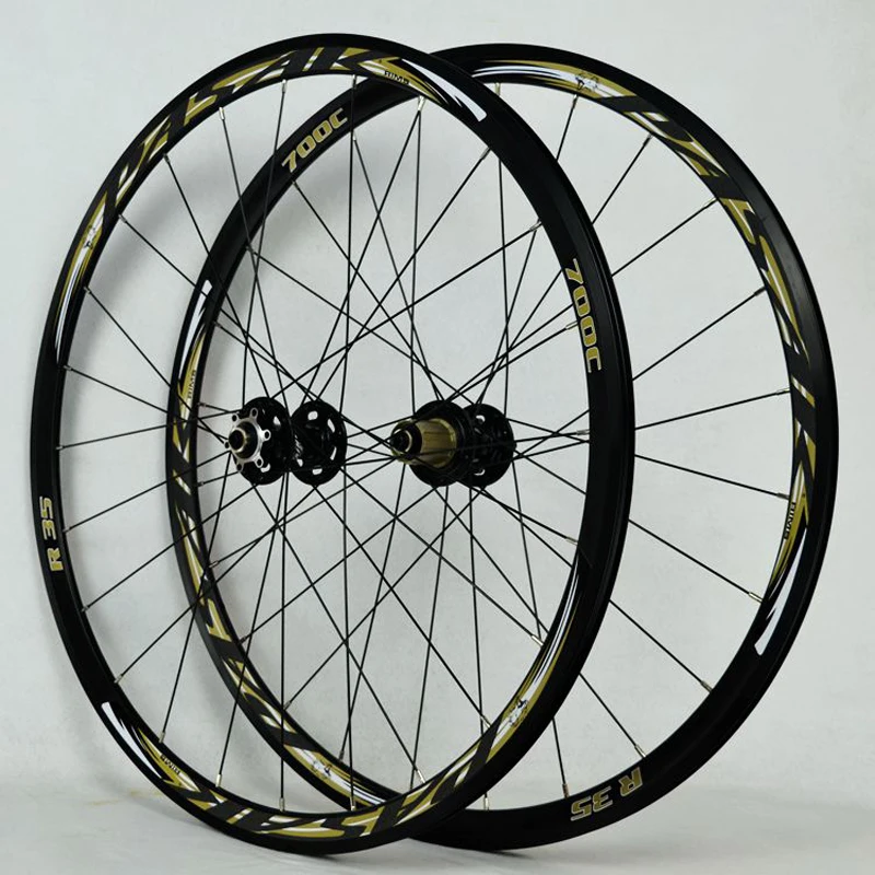 700C disc brake road wheels bicycle bike V/C brak 30MM alloy rim 700C/29inch Cross-country wheel | Спорт и развлечения