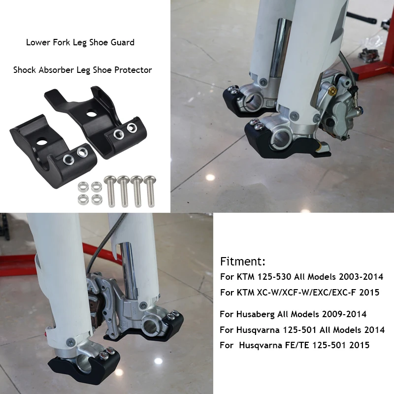 

Fork Leg Shoe Protector Cover Guard For Husqvarna Husaberg FE TE FC TC TX FX 125 250 350 450 200 300 400 500 501 for KTM EXC SXF