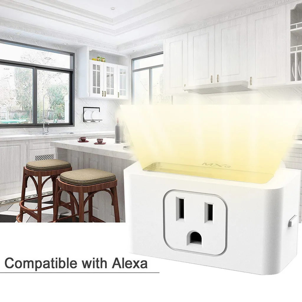 EPULA Умный Wi-Fi Разъем питания США переключатель для Amazon Alexa/Google Home приложение управление Smart Plug WiFi умная розетка ЕС